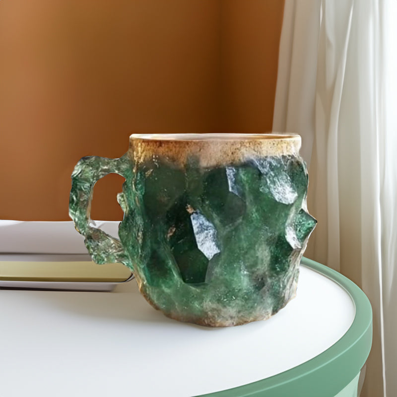 Multi-Color Natural Mineral Crystal Mug A Unique & Spiritual Gift