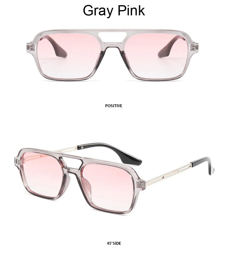 Rectangle Fashion Sunglasses for Women - Basic Classic Design