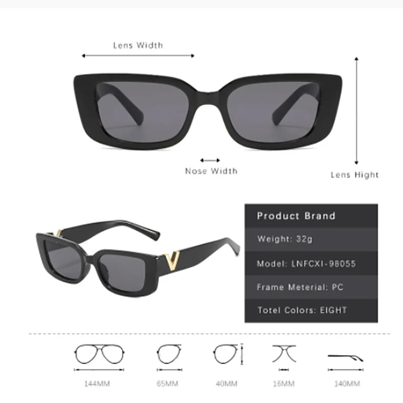 Retro Cool Small Frame Cat Eye Sunglasses - Luxury Fashion for Men and Women