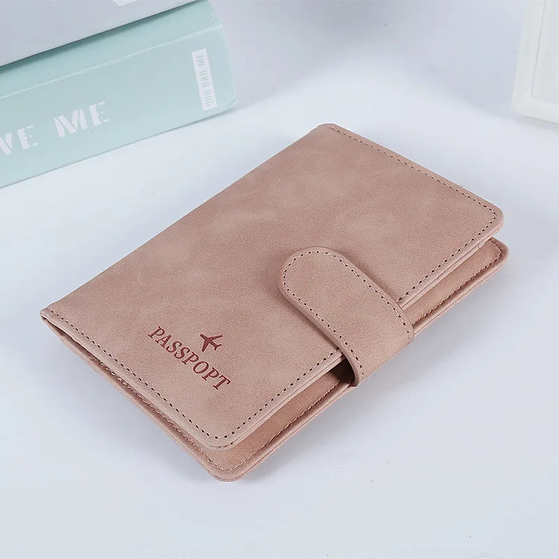 Leather Passport Holder Covers Case Waterproof Travel Credit Card Wallet Cute Passport Book for Women/Men Passport Cover