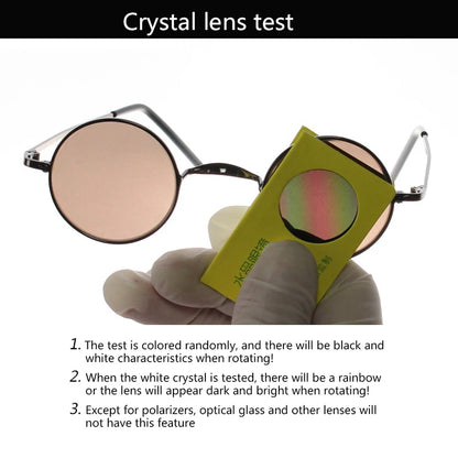 Crystal Stone Rimless Sunglasses - Vintage Business Classics