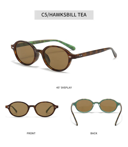 Retro Small Oval Sunglasses - Luxury Fashion Eyewear