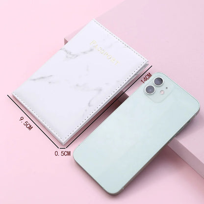 Marble Pattern Ticket Passport Holder Men Women Travel Protective Cover for ID Credit Card Wholesale