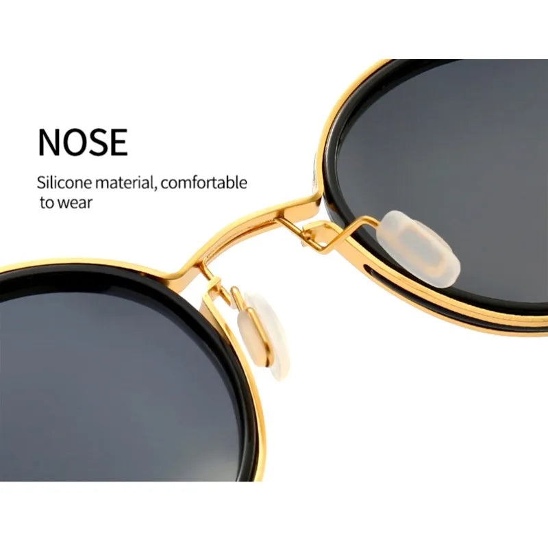 Retro Round Frame Sunglasses - Classic Unisex Design