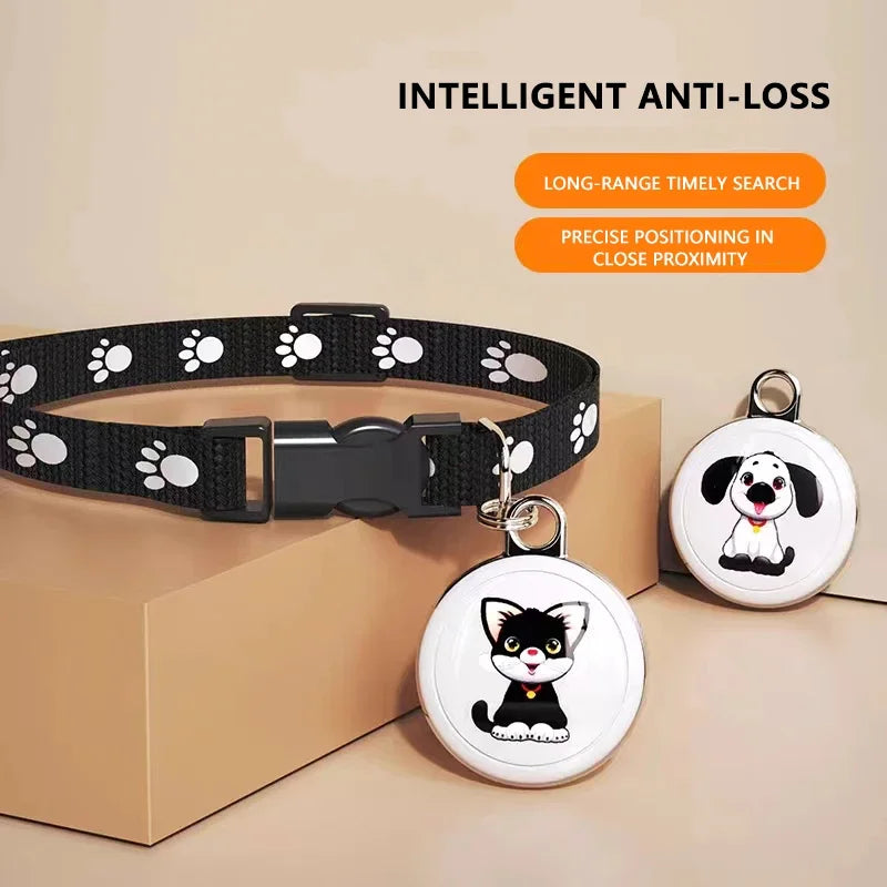 Waterproof GPS Tracker Bluetooth-Compatible Pet Anti-Lost Smart Wearable Dog Cat Collar with Real-Time Tracking