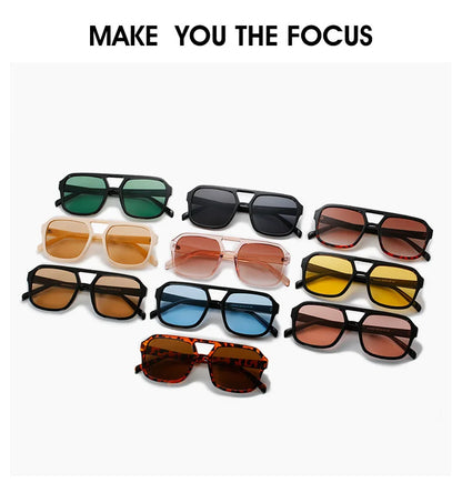 Fashion Square Sunglasses for Women - Classic Outdoor Eyewear