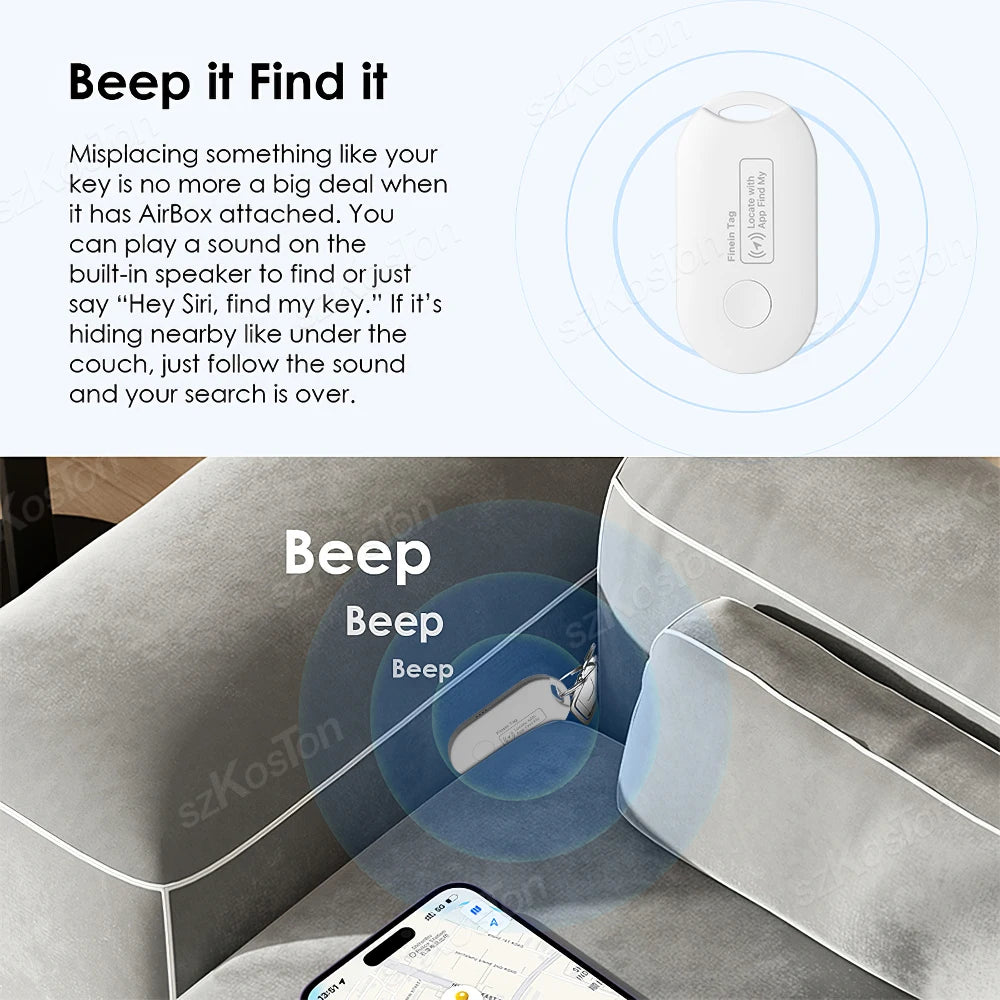 Mini GPS Tracker For Apple Find My APP Smart Tag Tracking Device Bluetooth-compatible Finder for IOS System Keys Wallet Bags