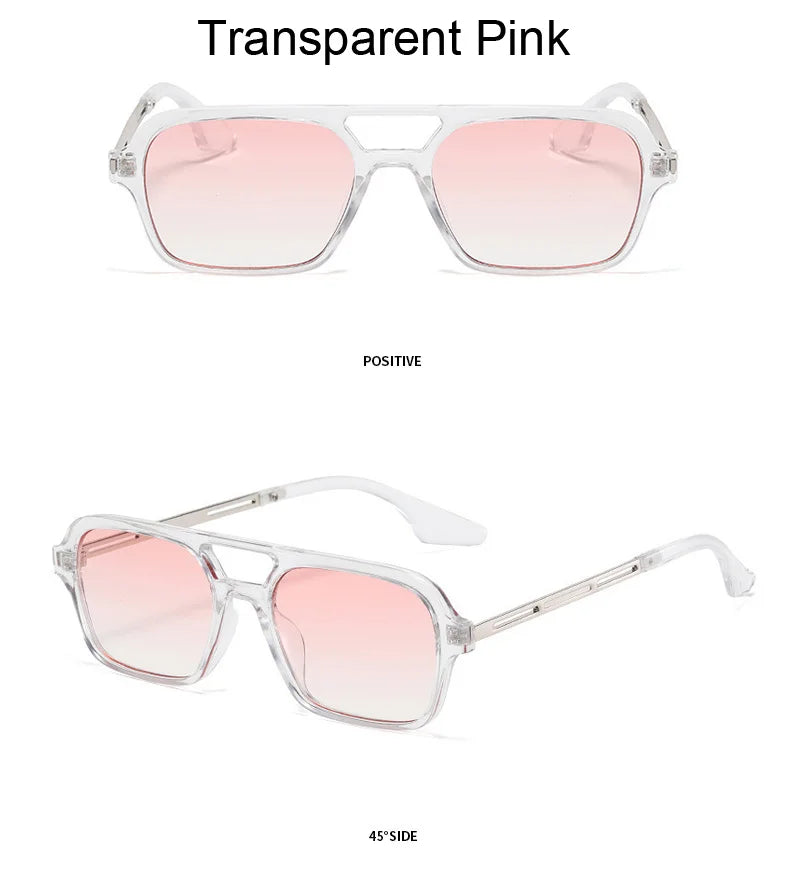 New Small Square Sunglasses - Retro Candy Colors for Women