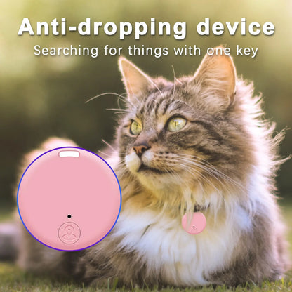 Mini GPS Bluetooth 5.0 Tracker AntiLost Device Round Pet Kids Bag Wallet Tracking Smart Finder Locator