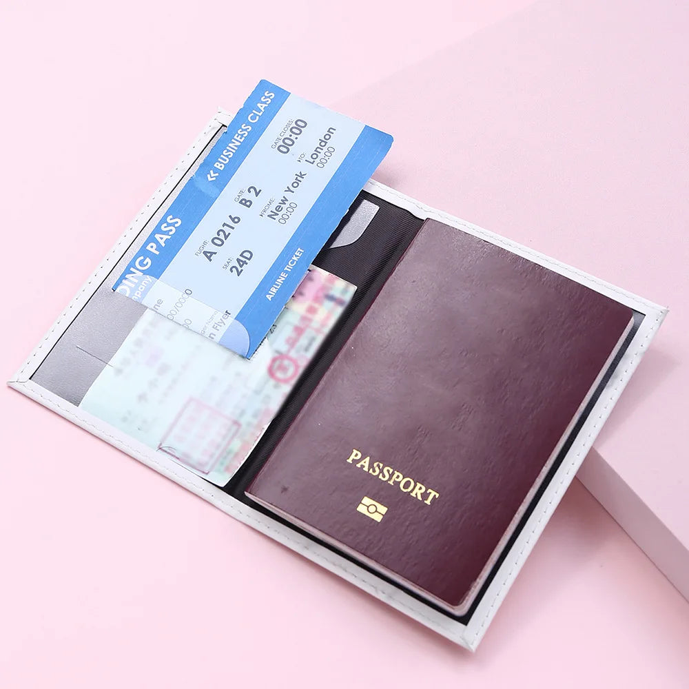 Marble Pattern Ticket Passport Holder Men Women Travel Protective Cover for ID Credit Card Wholesale