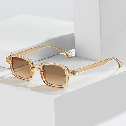 Gradient Shades Square Sunglasses - Fashionable Retro Trend