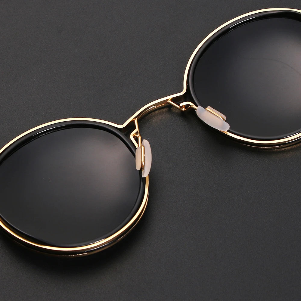 Retro Round Frame Sunglasses - Classic Unisex Design