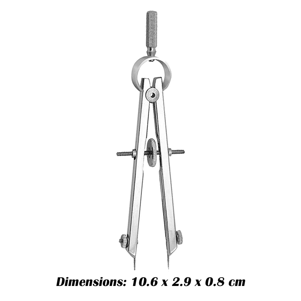 Multifunction Bow Divider Spring Compasses Engineer's Drawing Tool with Maximum Circle Radius 4.6 cm