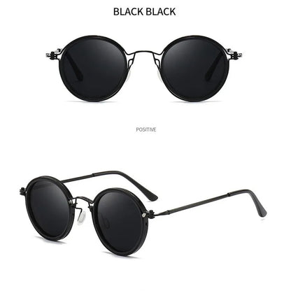 Retro Round Frame Sunglasses - Classic Unisex Design