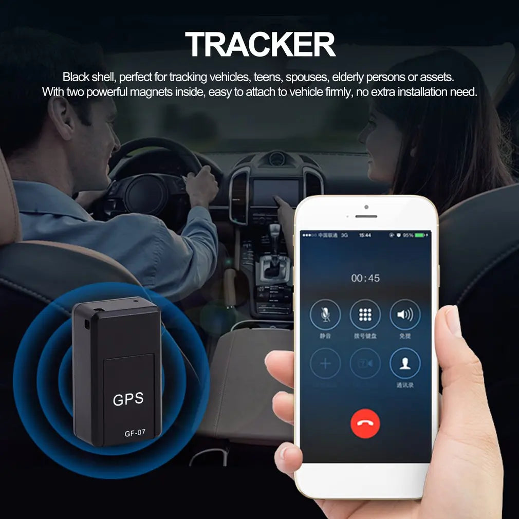 Mini Magnetic Car Vehicle GSM GPRS GPS Tracker Locator Real Time Tracking Portable Car GPS Trackers GF-07 Tracking Device