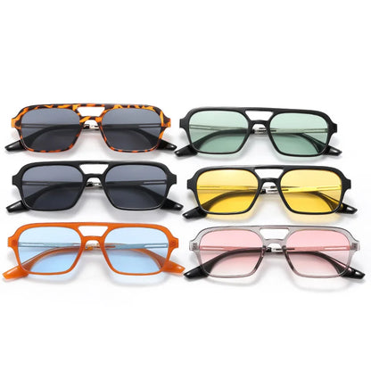 New Small Square Sunglasses - Retro Candy Colors for Women