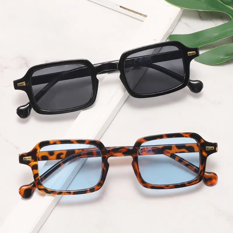 Gradient Shades Square Sunglasses - Fashionable Retro Trend