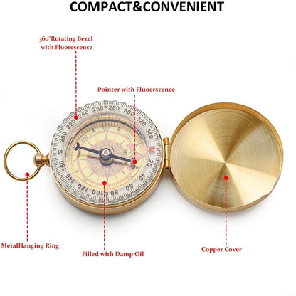 Waterproof Outdoor Compass for Hiking Camping and Orienteering Perfect Navigation Tool for Scout Kids