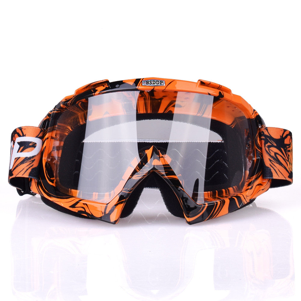 Anti-fall Motorcycle Riding Goggles for Off-road Racing Helmet - Wind and Sand Ski Glasses