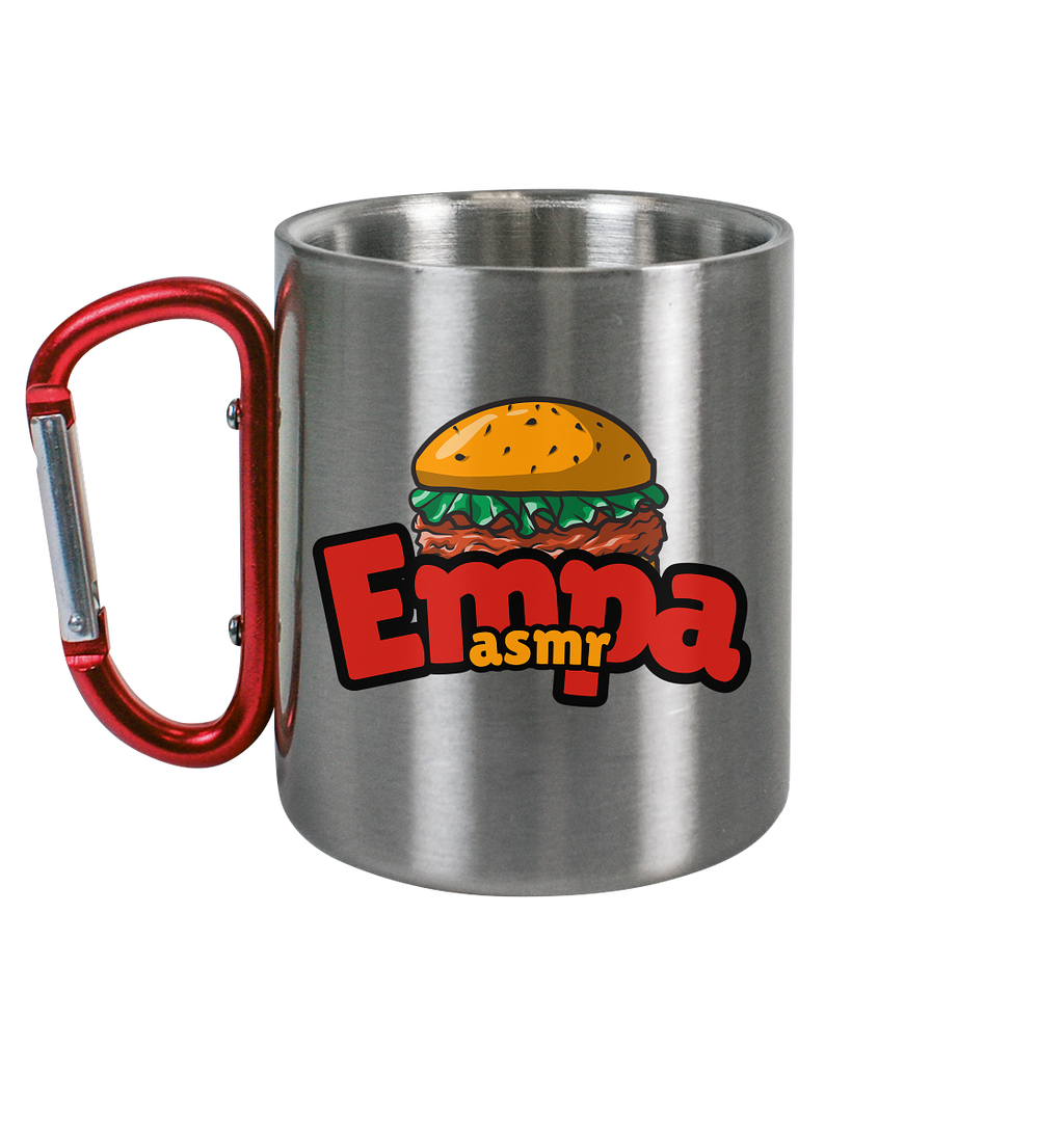 Edelstahl Tasse  Durable Stainless Steel Mug with Carabiner Handle☕ - Edelstahl Tasse
