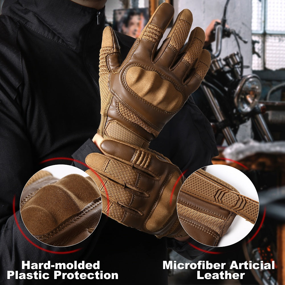 Optimize product title: Protective Motorcycle Riding Gloves for Fitness and Labor Work