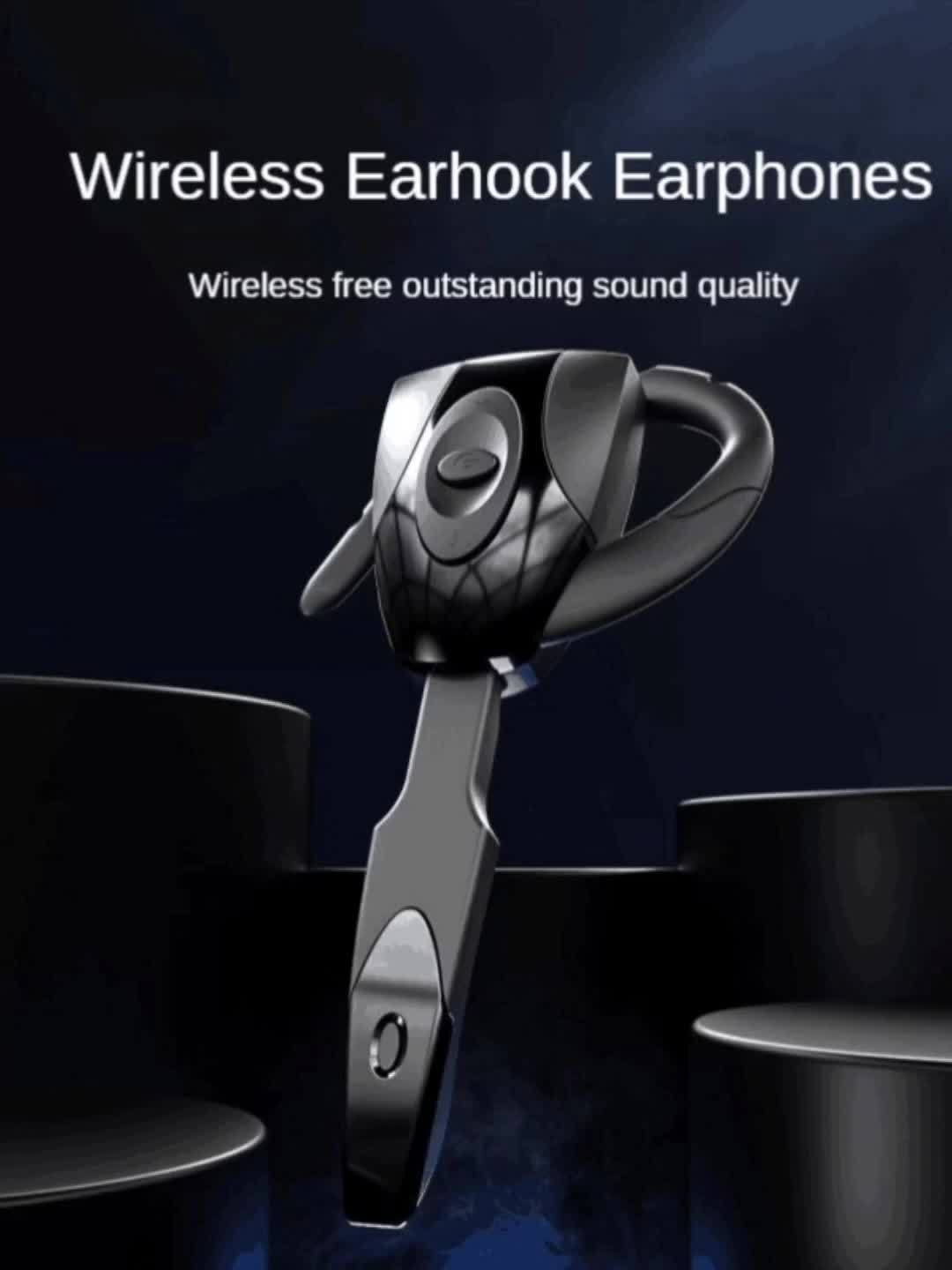 Rechargeable Wireless Earphones with Microphone Perfect for Business Sports Driving Handsfree Headset