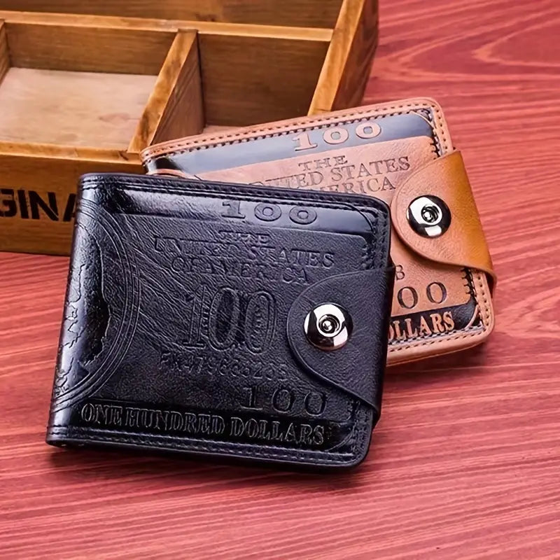 💼🎁 Cartera exclusiva para billetes de 100 dólares para hombre: ¡la combinación perfecta de estilo y seguridad! 🛡️💵"