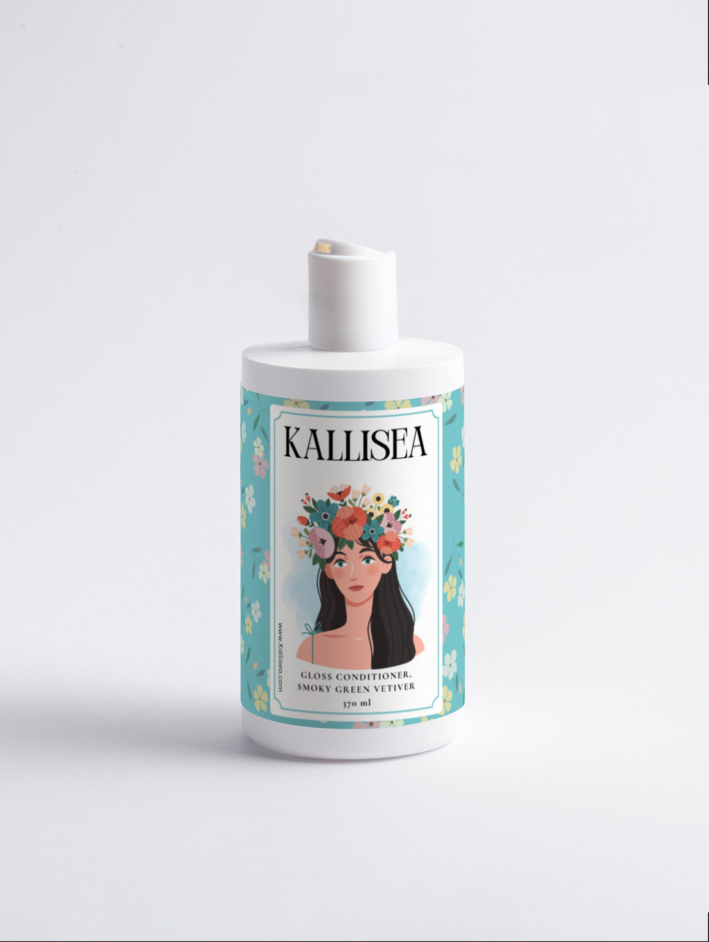 Kallisea Gloss Conditioner – Smoky Green Vetiver with Avocado Oil, Panthenol & Wheat Protein – Restores Shine & Smoothness for Dry, Dull Hair – For All Hair Types