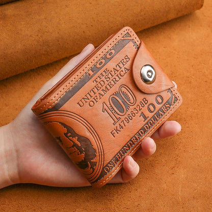 💼🎁 Exclusive Men's Novelty $100 Dollar Bill Wallet - The Perfect Blend of Style & Security! 🛡️💵" - Merkanny