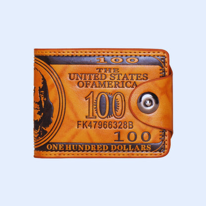 💼🎁 Exclusive Men's Novelty $100 Dollar Bill Wallet - The Perfect Blend of Style & Security! 🛡️💵" - Merkanny