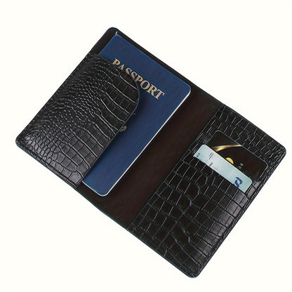 Lightweight Passport Wallet - Fashionable PU Leather Anti-Theft Holder for Men and Women - Perfect for Travel and School