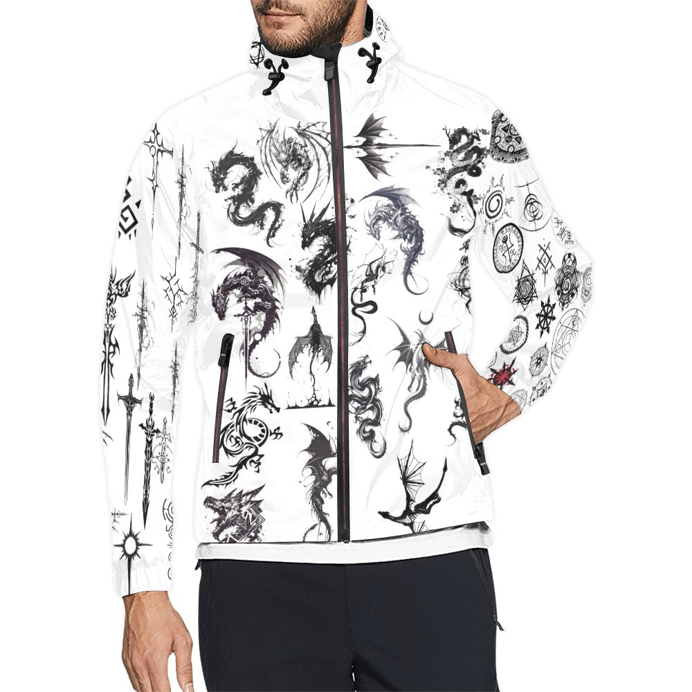Mystical and Powerful Style  Hooded Windbreaker