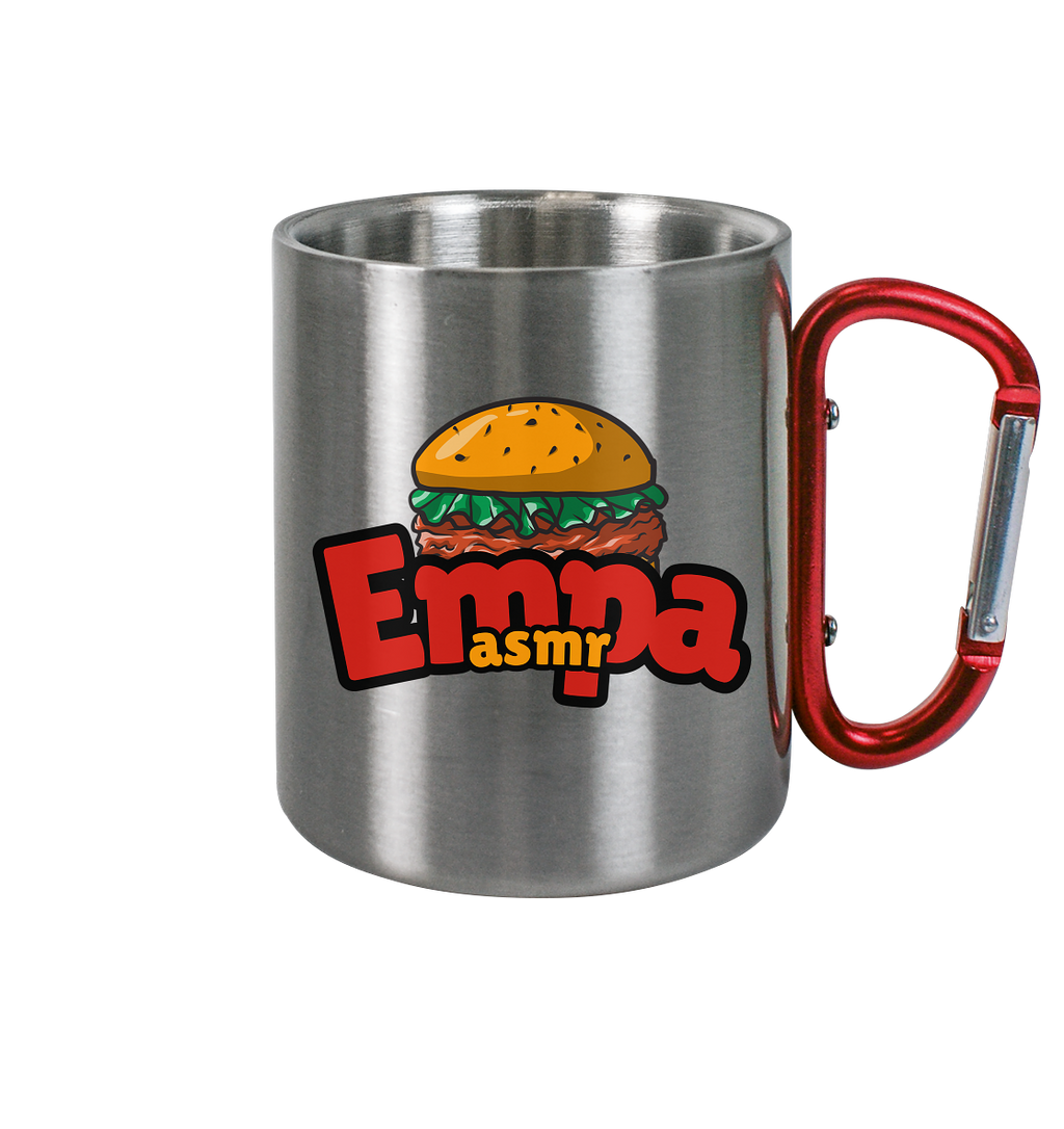 Edelstahl Tasse  Durable Stainless Steel Mug with Carabiner Handle☕ - Edelstahl Tasse