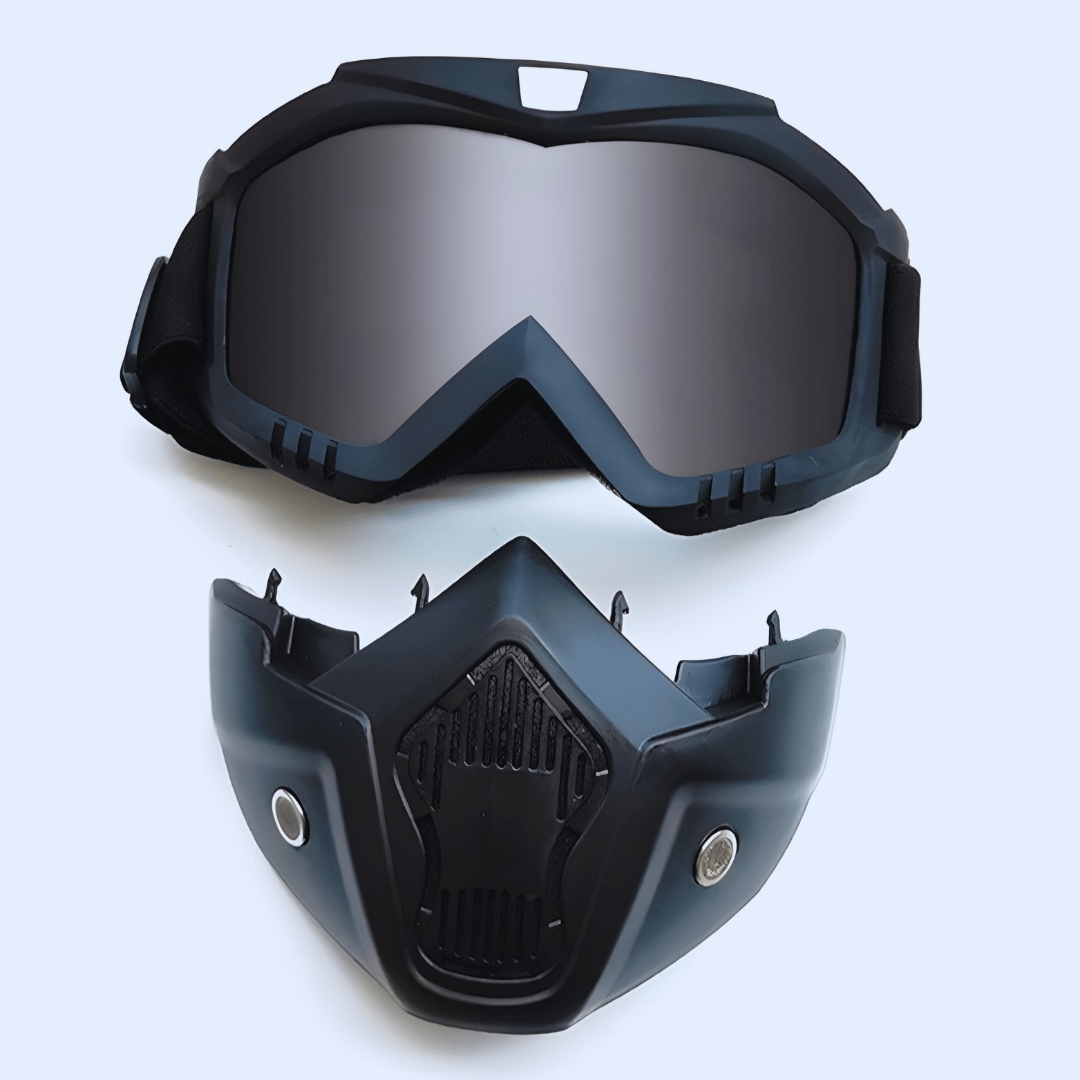 Motorcycle Helmet Goggles with Removable Face Mask 😎 - Windproof, UV Protection, and Impact-Resistant Eyewear 🏍️ - Merkanny